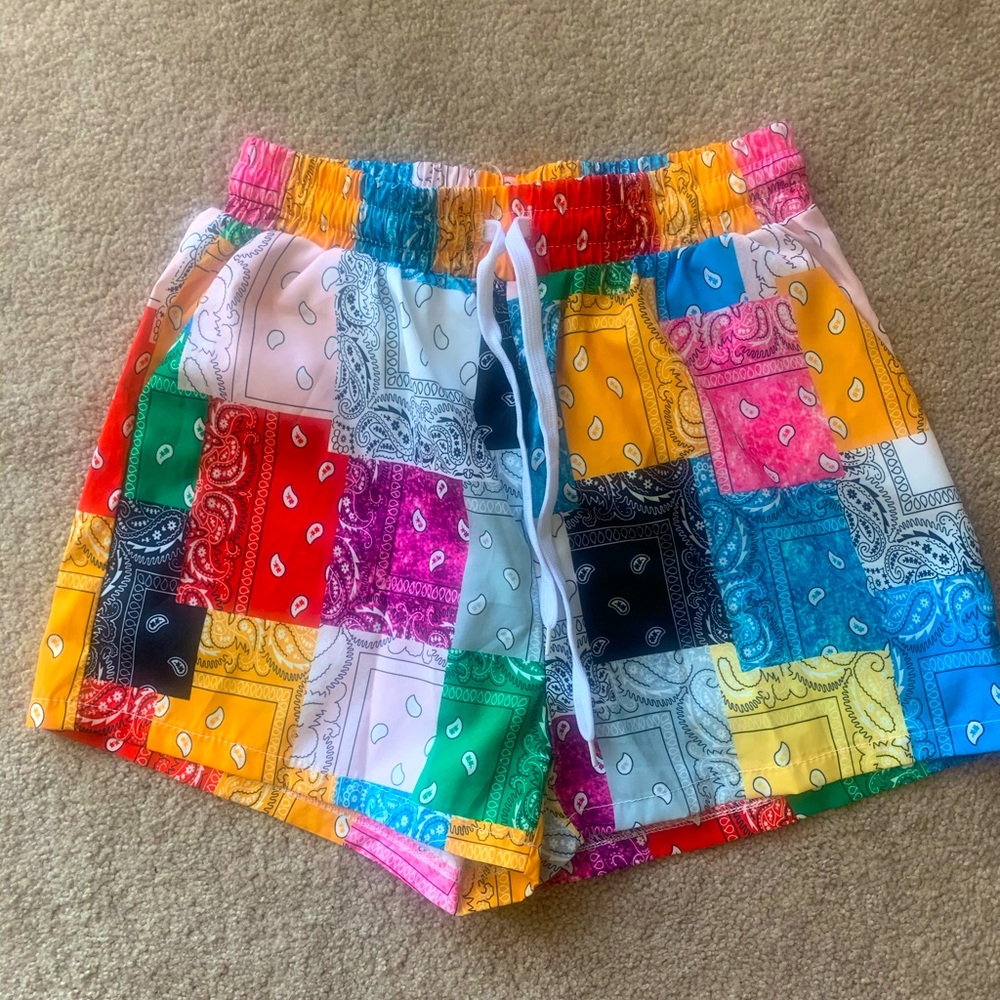Bandana print shorts